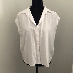 So soft white button up